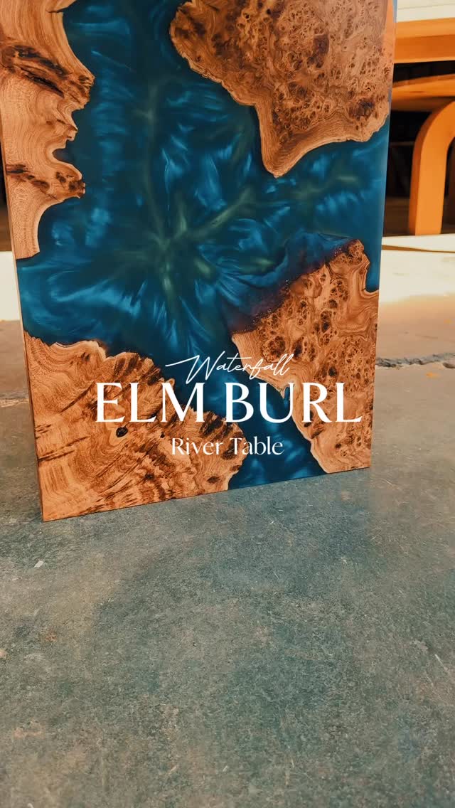 Elm Burl Epoxy Table