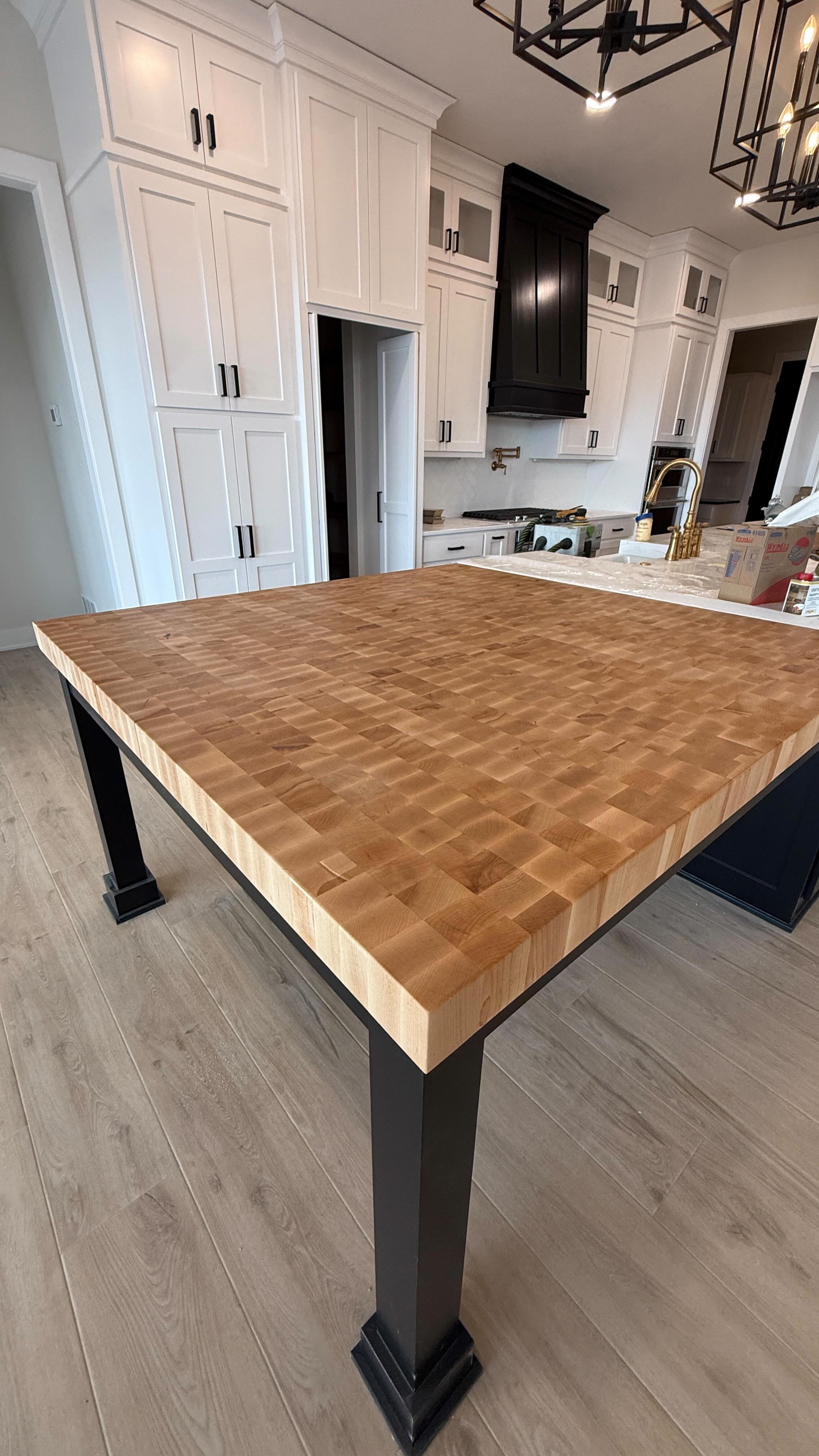 End Grain Butcher Block Counter